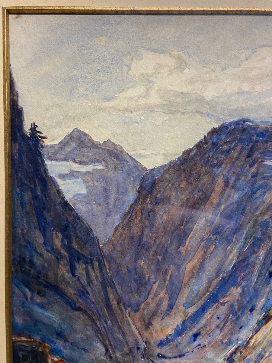 José Mingret, Paysage De Montagne-photo-3