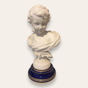 Sèvres And Agathon Léonard, Biscuit Bust Of Cupid