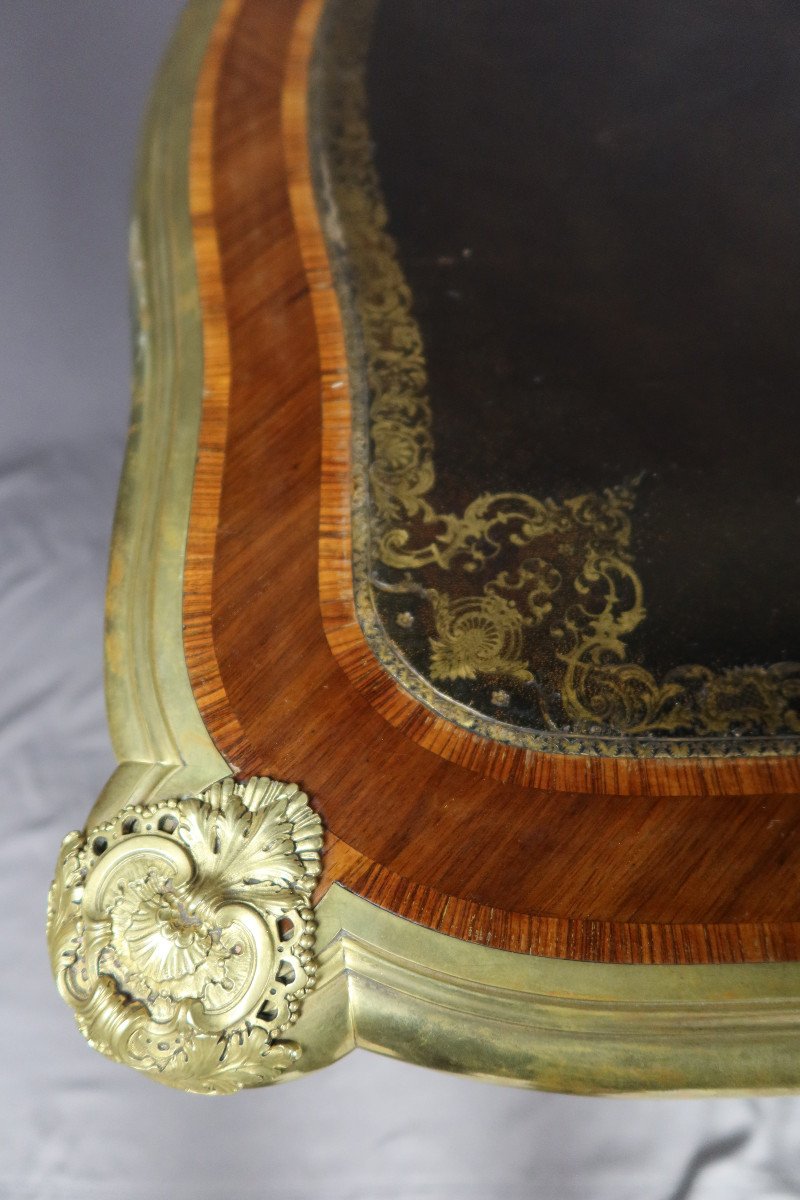 Desk Louis XV Marquetry XIX-photo-4