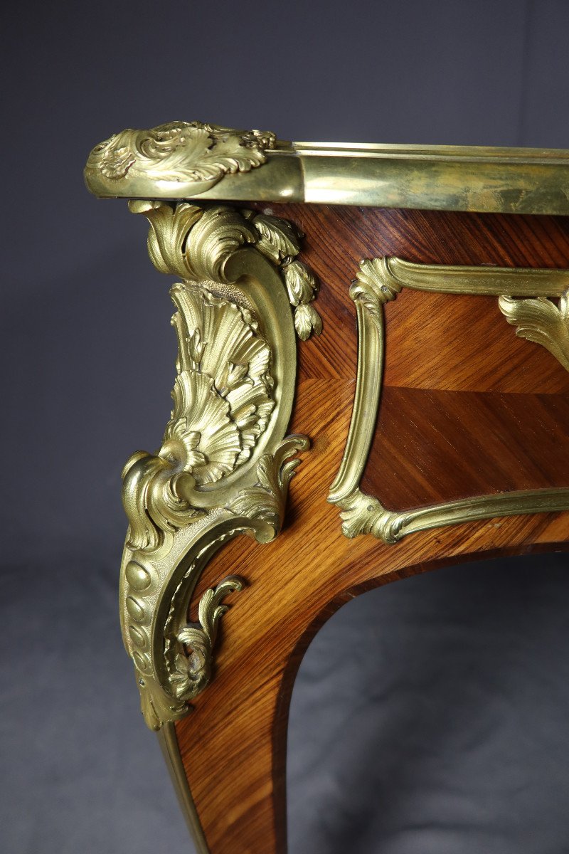 Desk Louis XV Marquetry XIX-photo-5