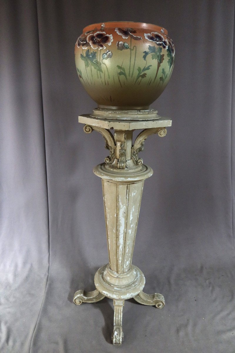 Grand Cache-pot Art Nouveau-photo-1