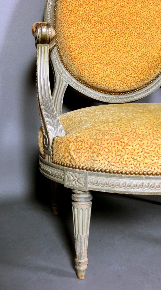 Paire De Fauteuils Louis XVI-photo-3