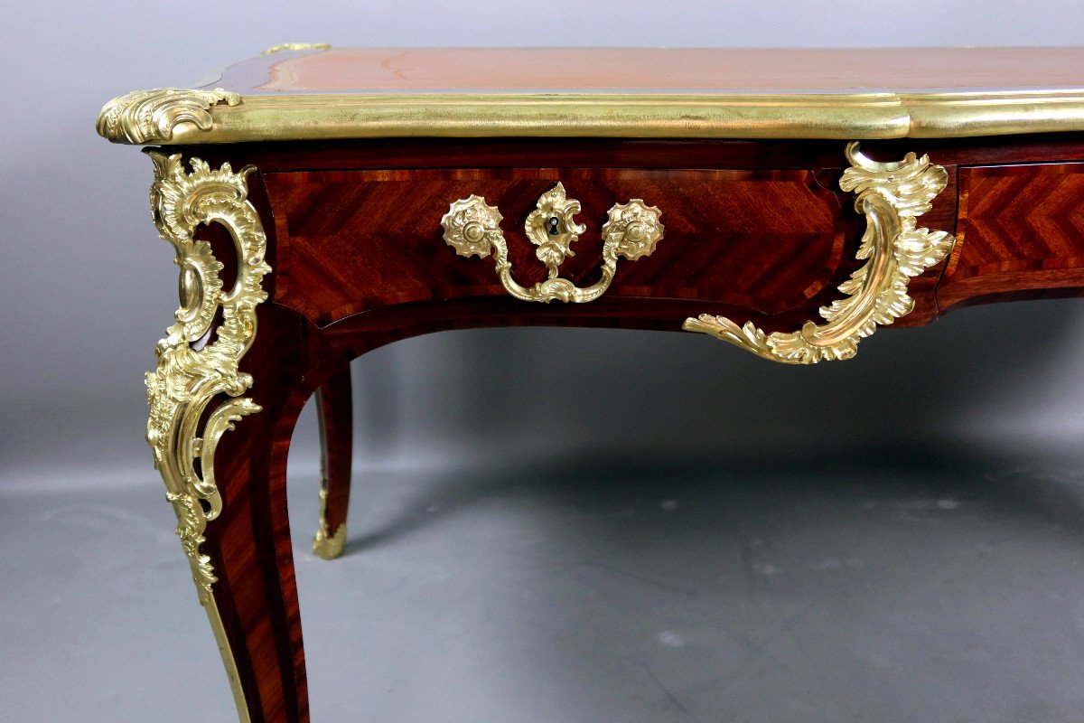 Louis XV Desk Signed Gervais Durand-photo-2