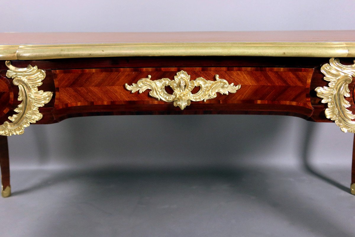 Louis XV Desk Signed Gervais Durand-photo-3