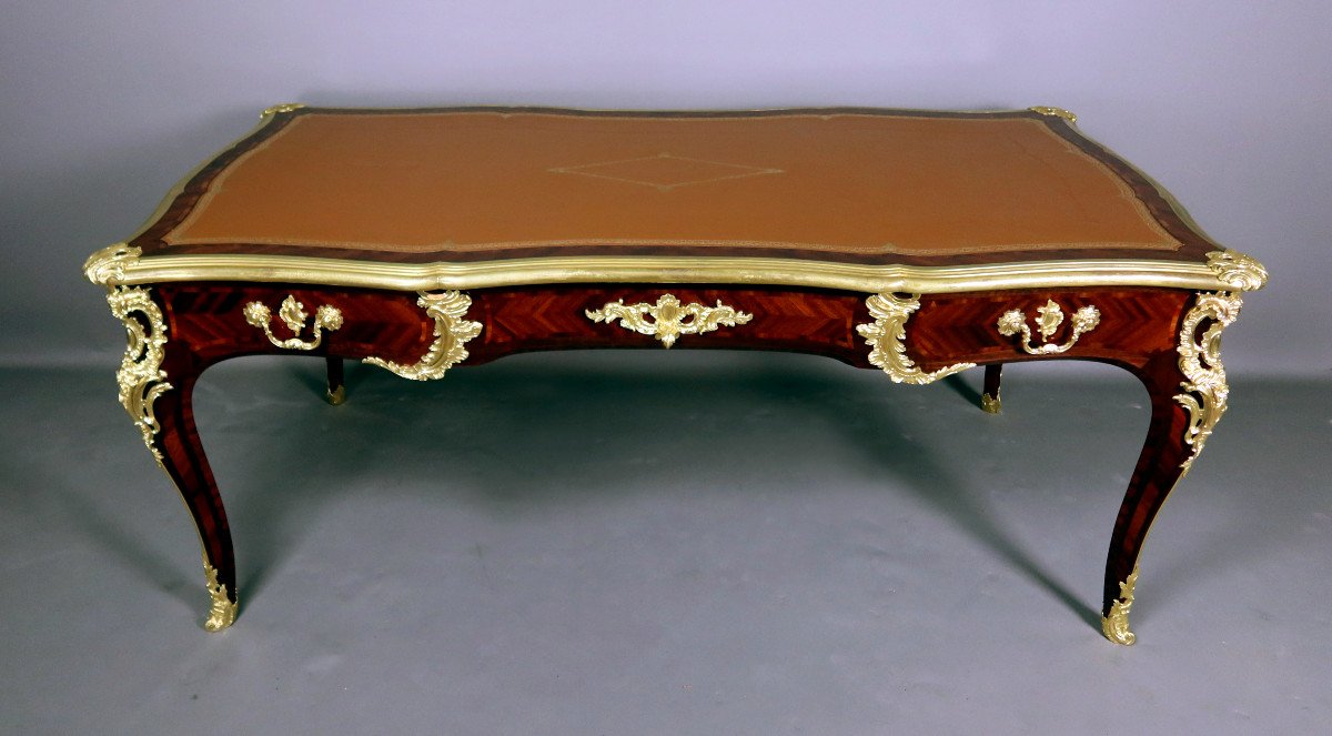 Louis XV Desk Signed Gervais Durand-photo-8