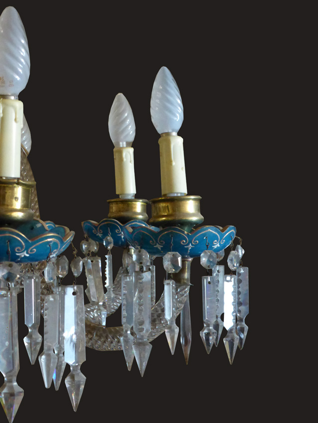 Murano Glass Chandelier Napoleon III-photo-4