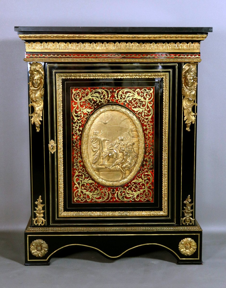 Buffet En Marqueterie Boulle XIX ème Siècle