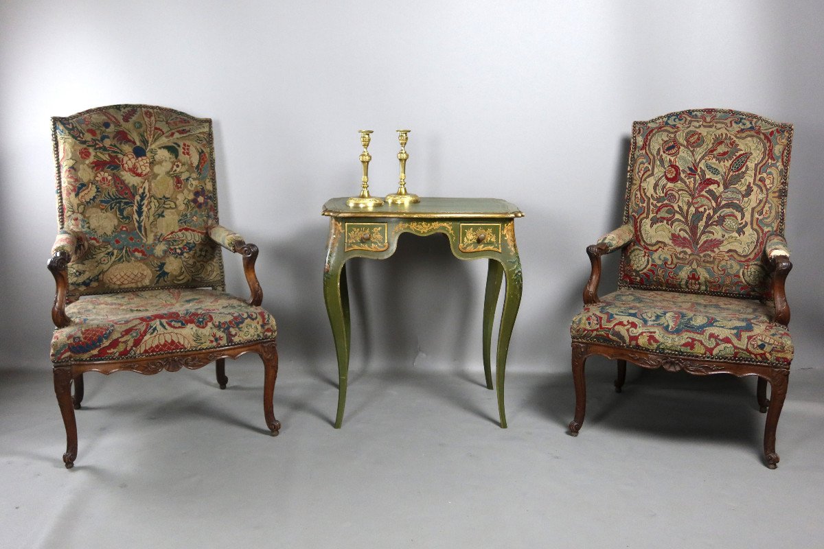Table Bureau Style Louis XV-photo-4