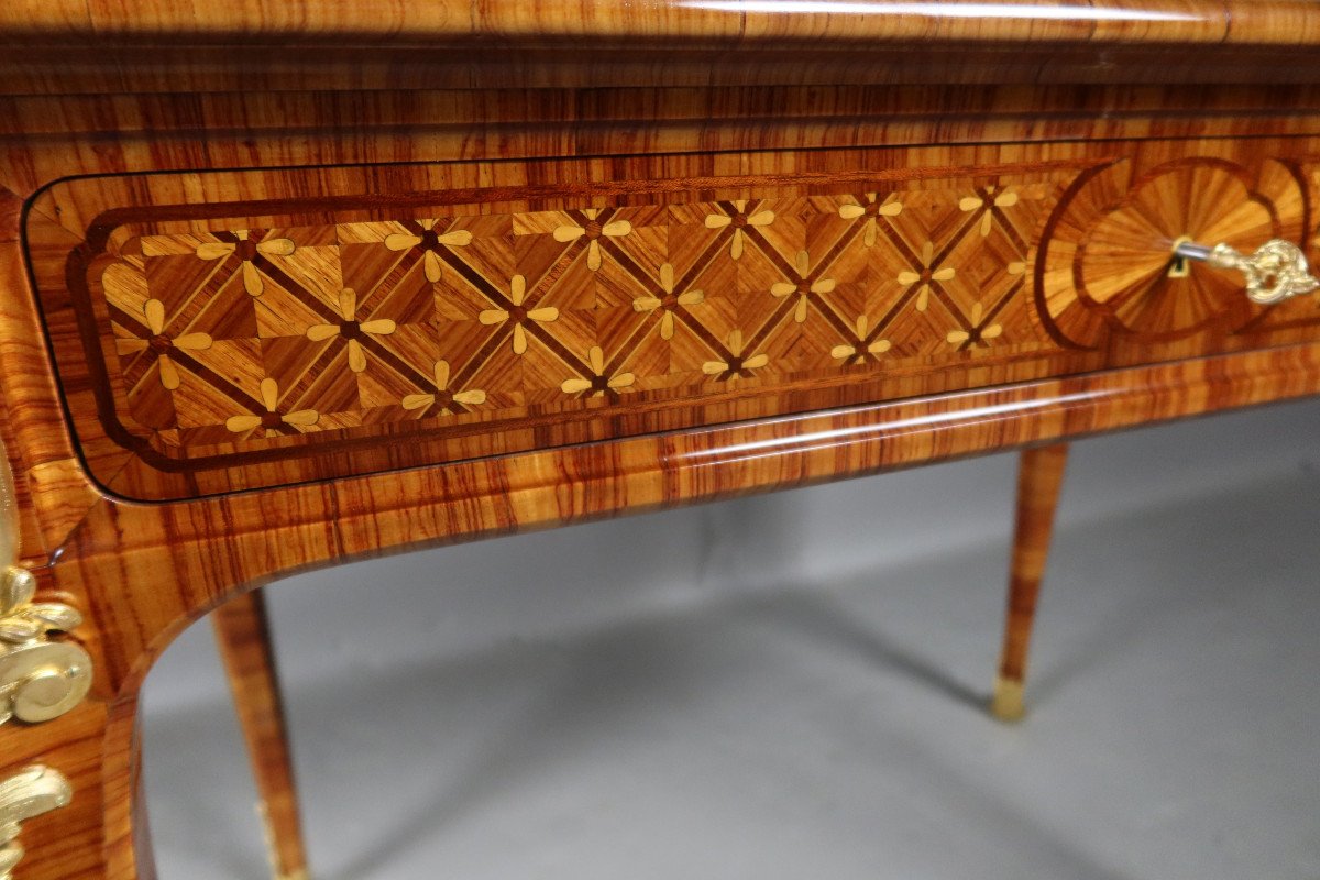 19th Century Marquetry Desk Table-photo-6