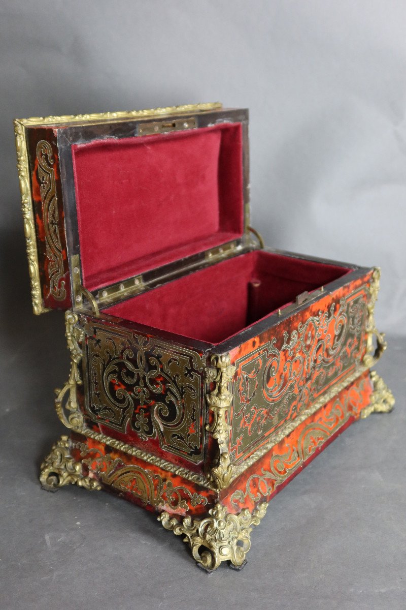 Boulle Marquetry Box Music Box-photo-1