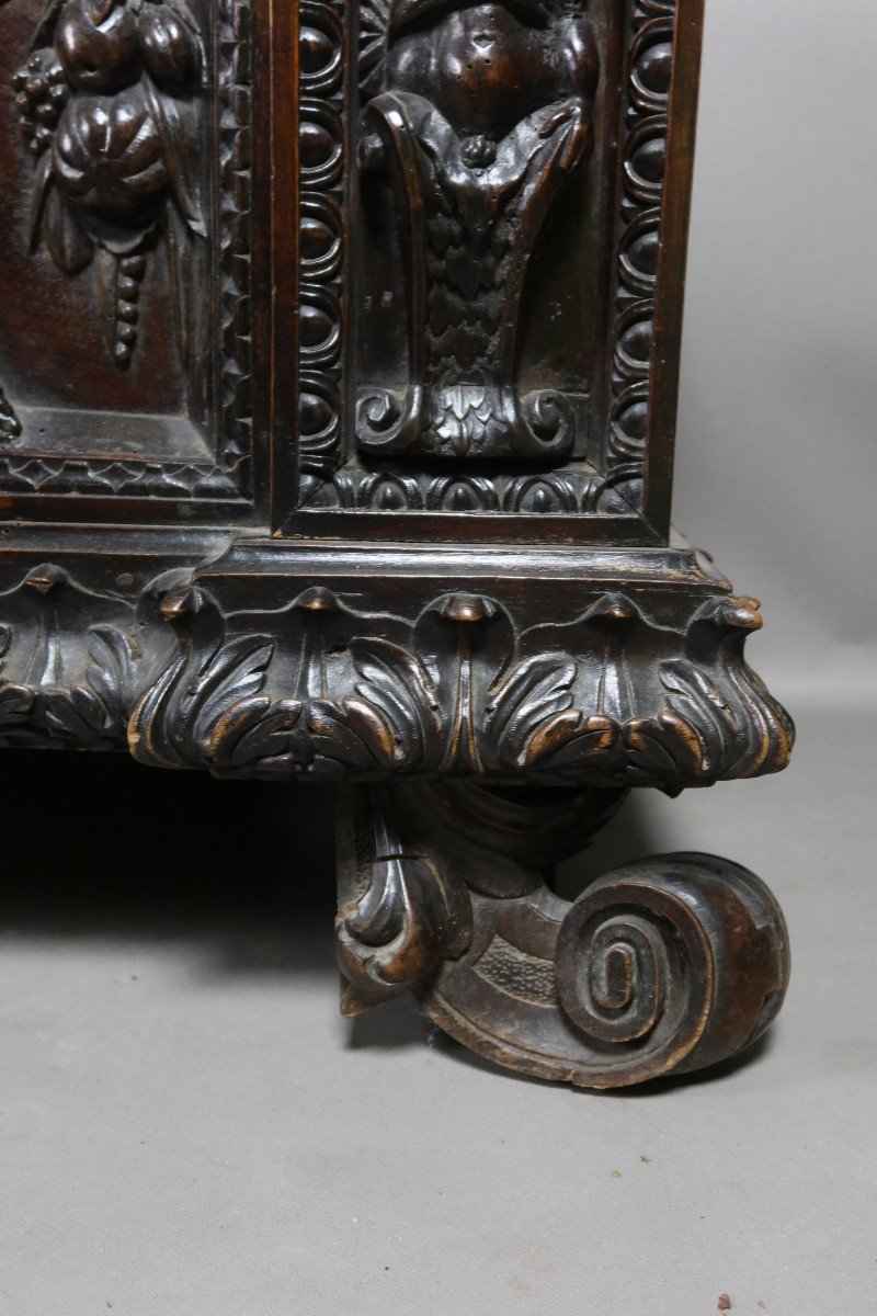 Cassone Chest In Walnut XIX-photo-2