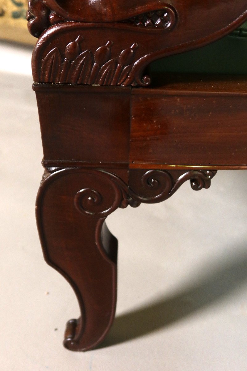 19th Century Office Armchair-photo-5