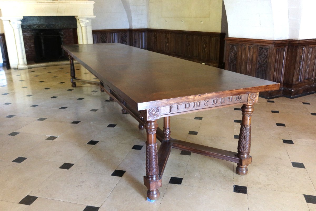 Grande Table En Noyer De 4m16-photo-4