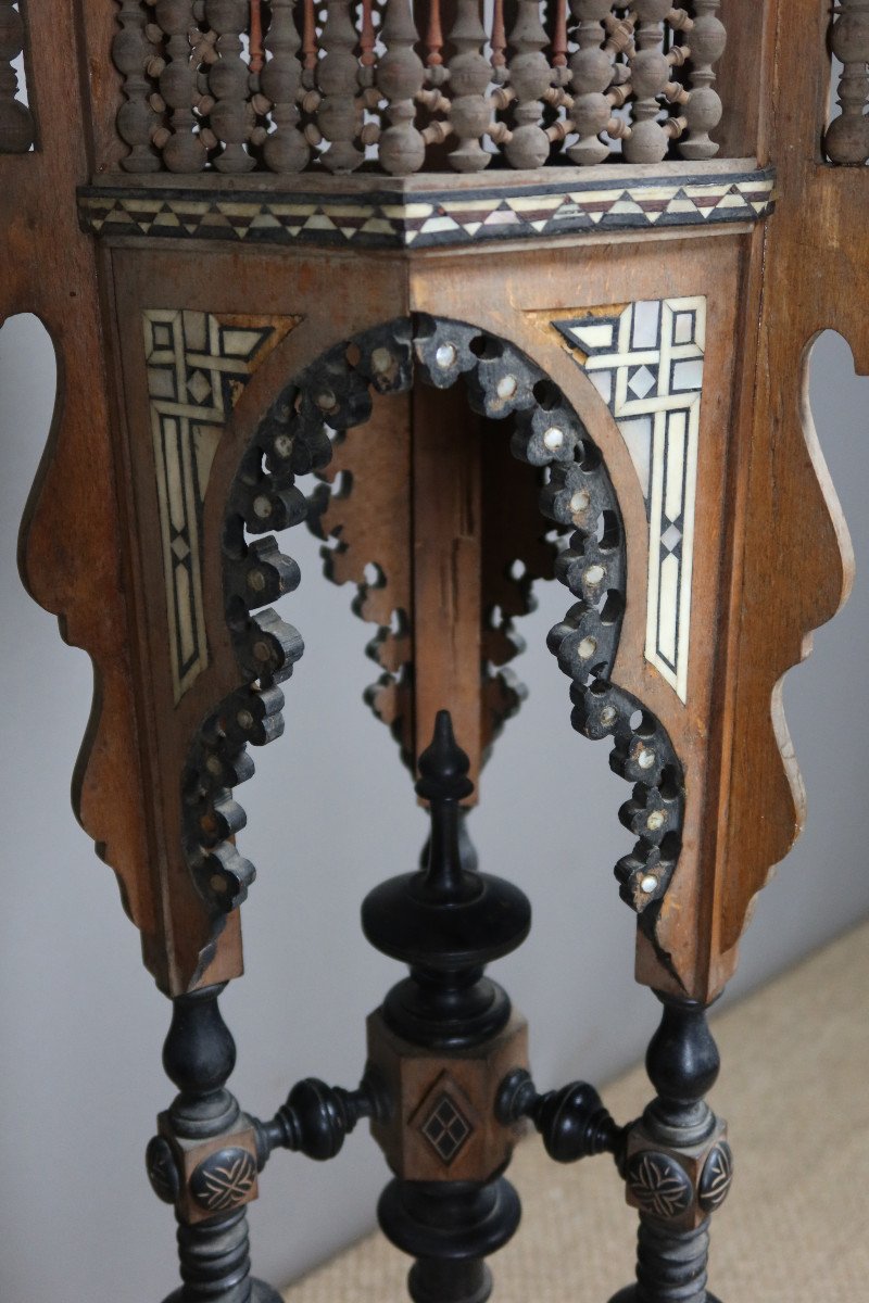 Oriental Stool End Of 19th Century-photo-2