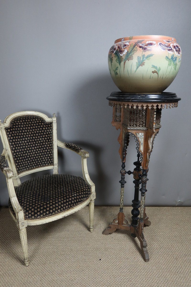 Oriental Stool End Of 19th Century-photo-3