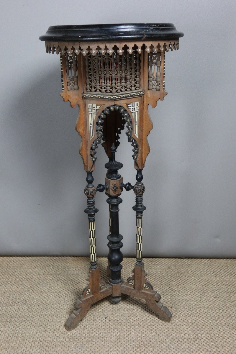 Oriental Stool End Of 19th Century-photo-6