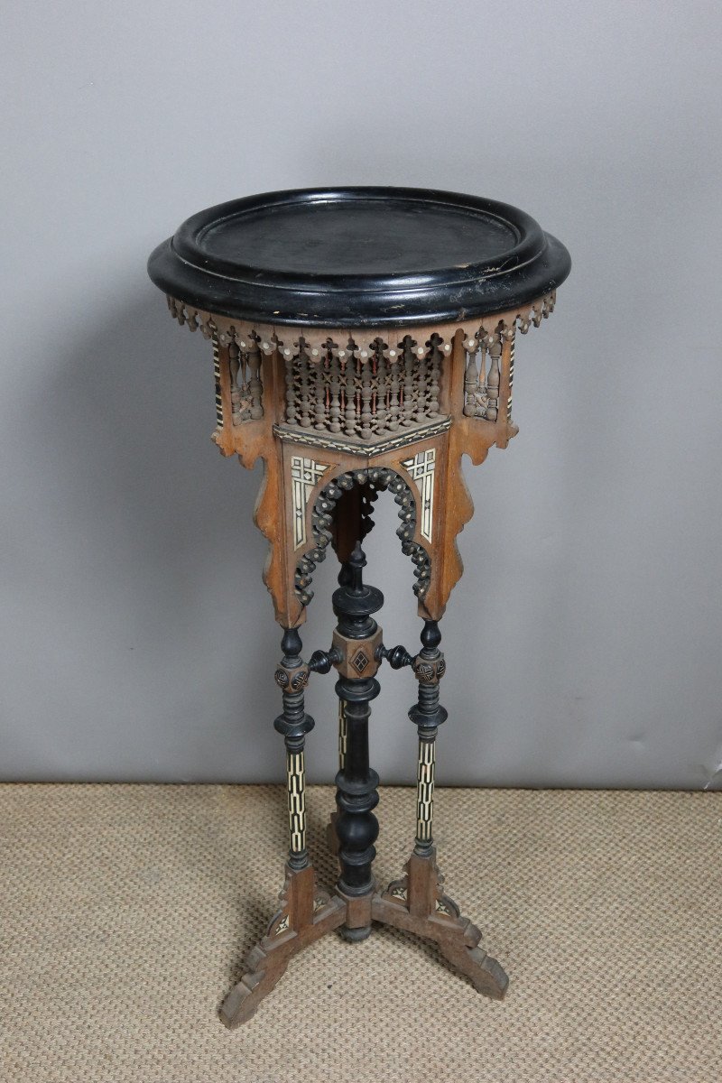 Oriental Stool End Of 19th Century-photo-7