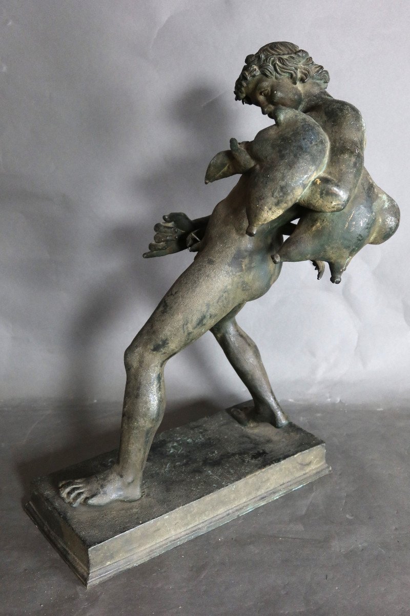 Antique Bronze Sculpture After Sabatino De Angelis-photo-3