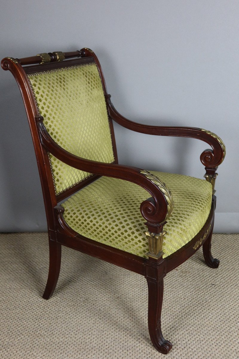 Pair Of 19th Century Armchairs-photo-3