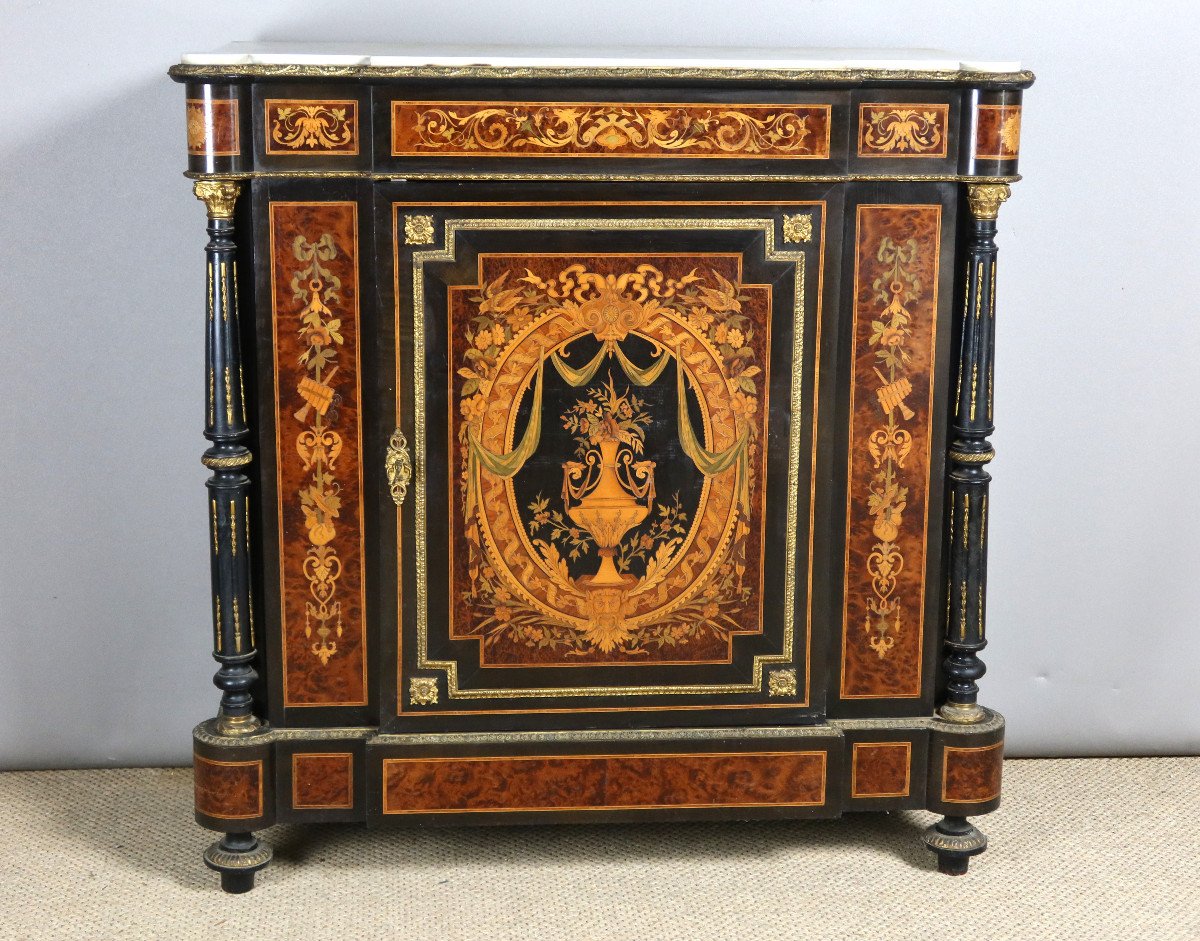 19th Century Marquetry Sideboard-photo-2