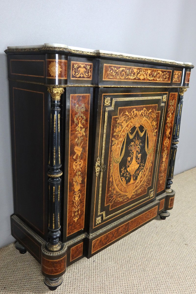 19th Century Marquetry Sideboard-photo-1