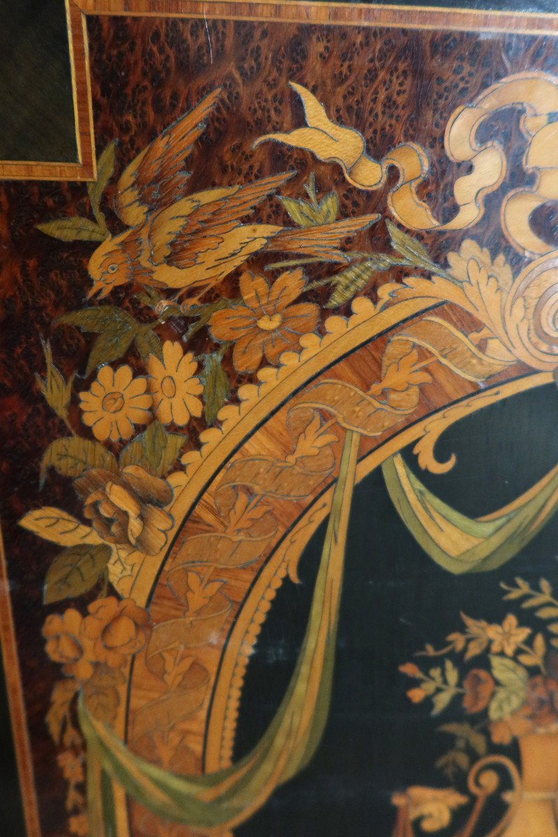 19th Century Marquetry Sideboard-photo-4