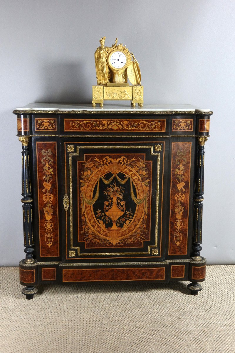 19th Century Marquetry Sideboard-photo-5