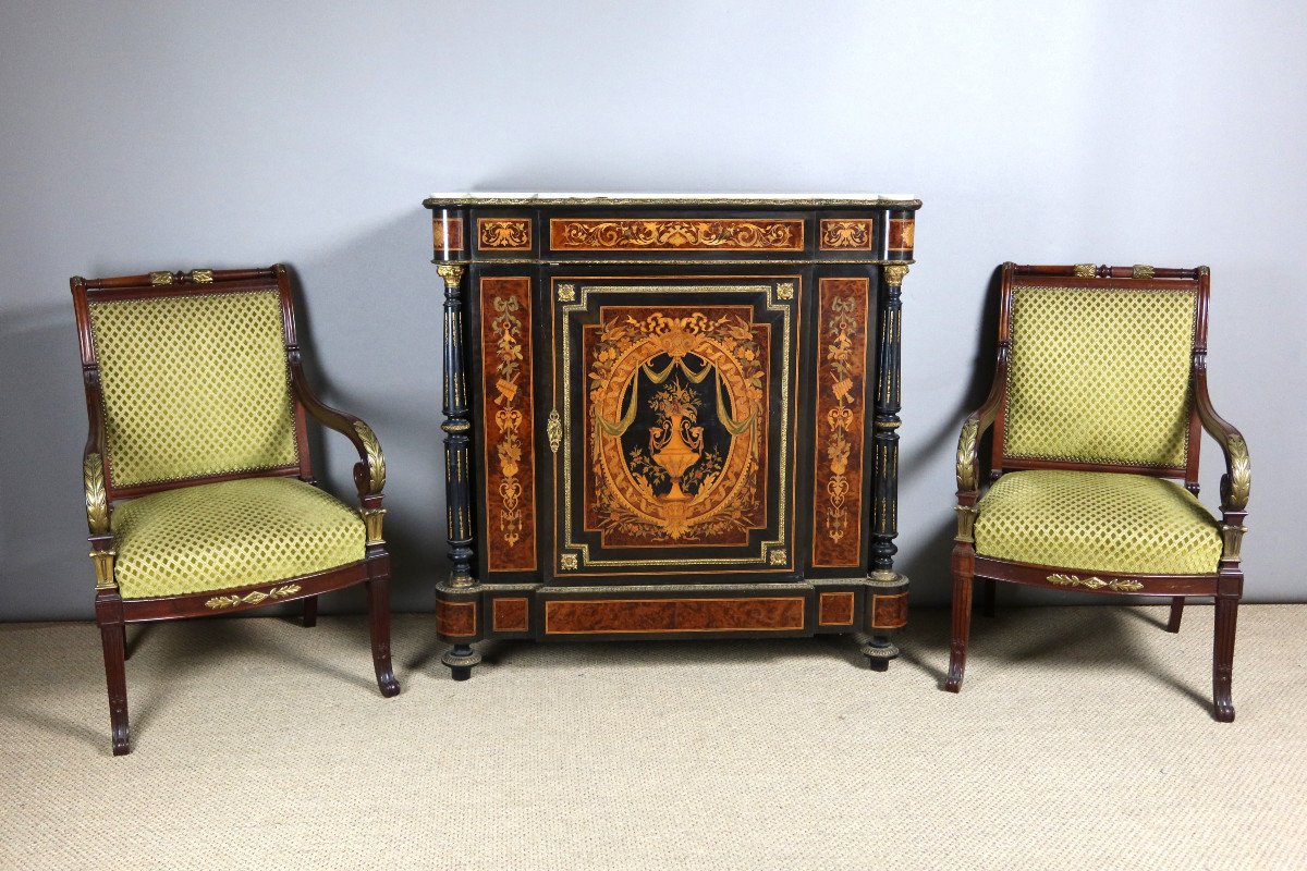 19th Century Marquetry Sideboard