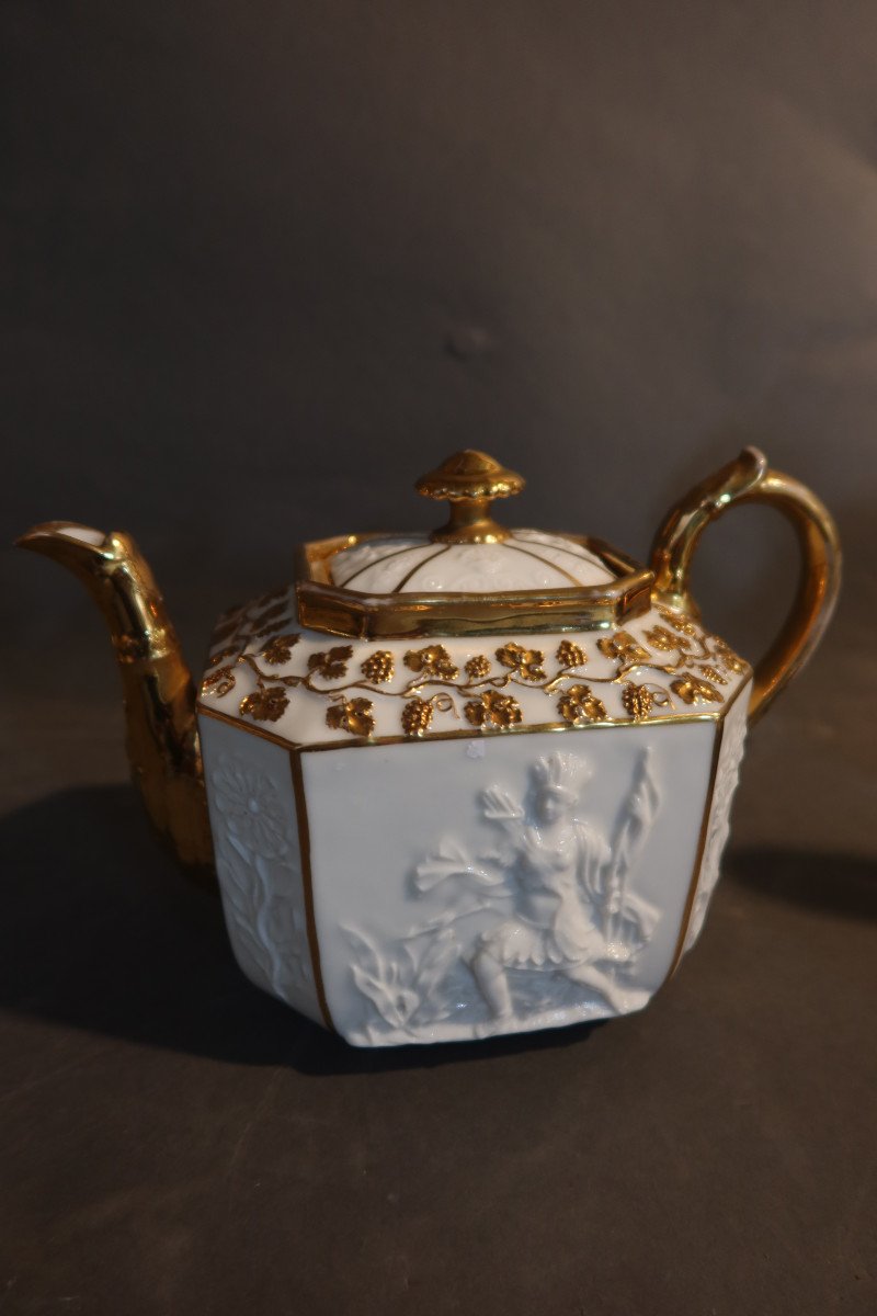 Porcelain Coffee And Tea Service, Early 19th Century-photo-4