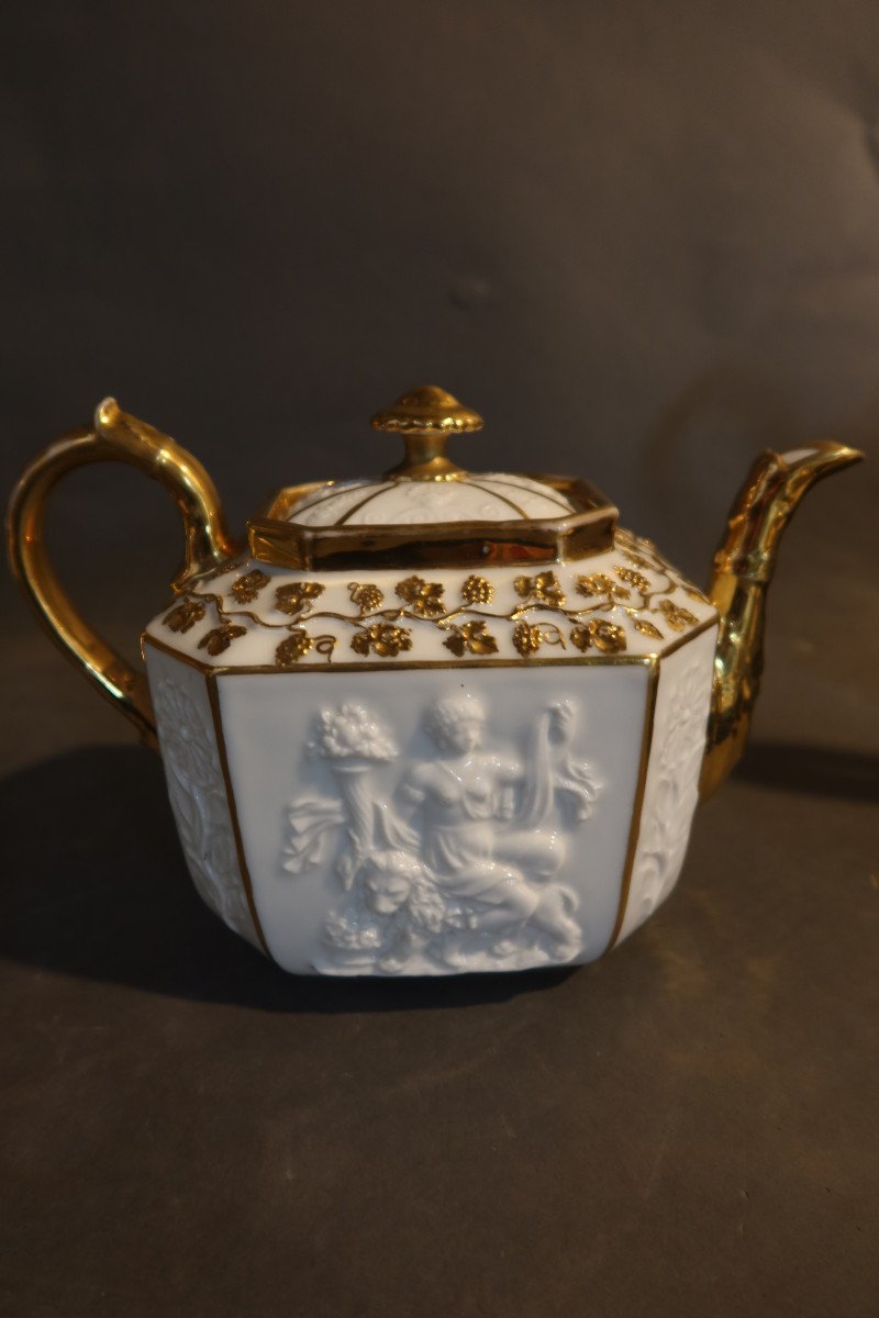 Porcelain Coffee And Tea Service, Early 19th Century-photo-1