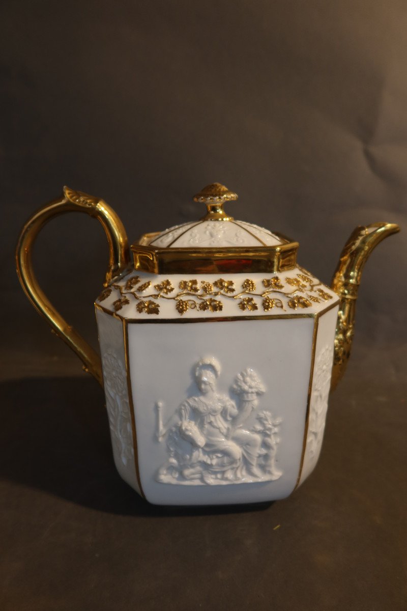 Porcelain Coffee And Tea Service, Early 19th Century-photo-3