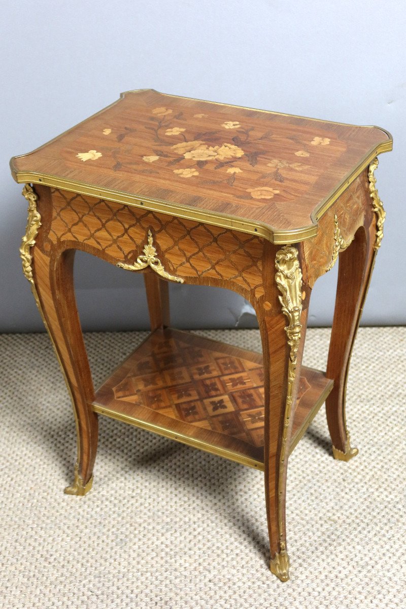 Louis XV Style Side Table-photo-4