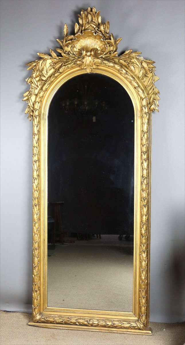 Grand Miroir Doré XIXème Siècle