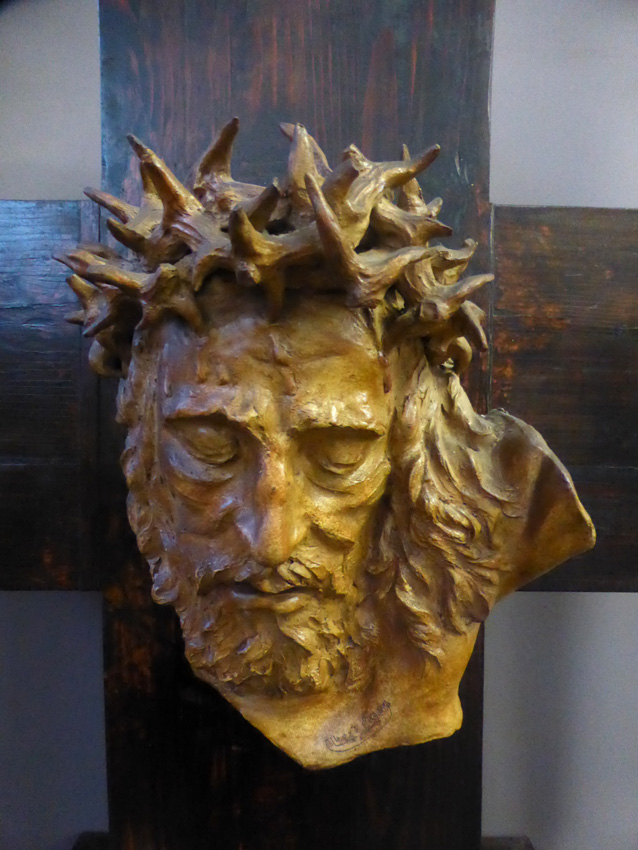 Head Of Christ Figay Signed Albert (1907-2004)-photo-3