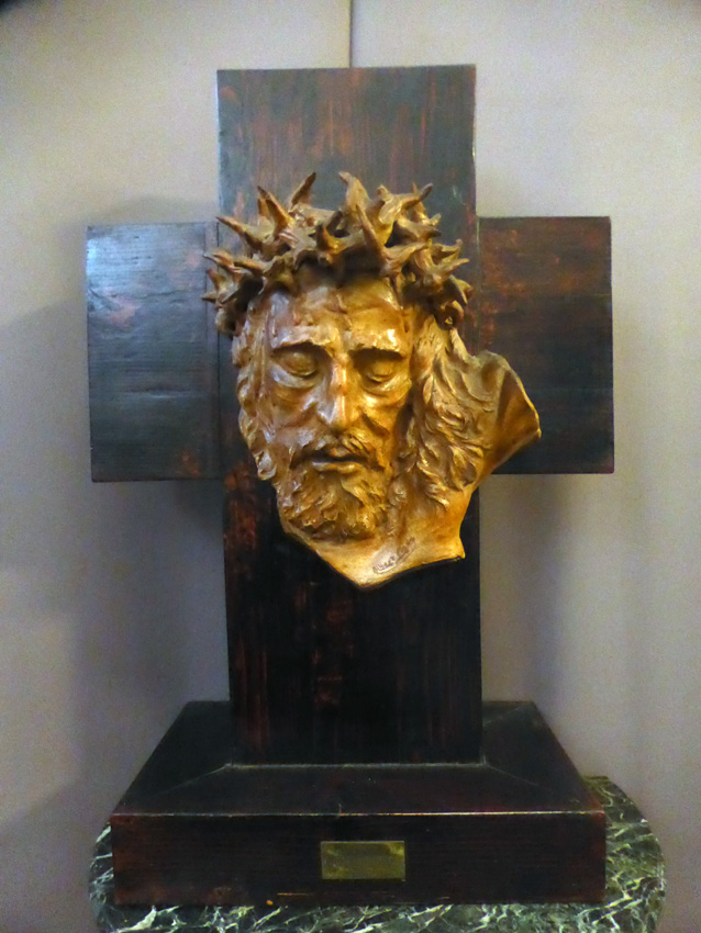 Head Of Christ Figay Signed Albert (1907-2004)-photo-4