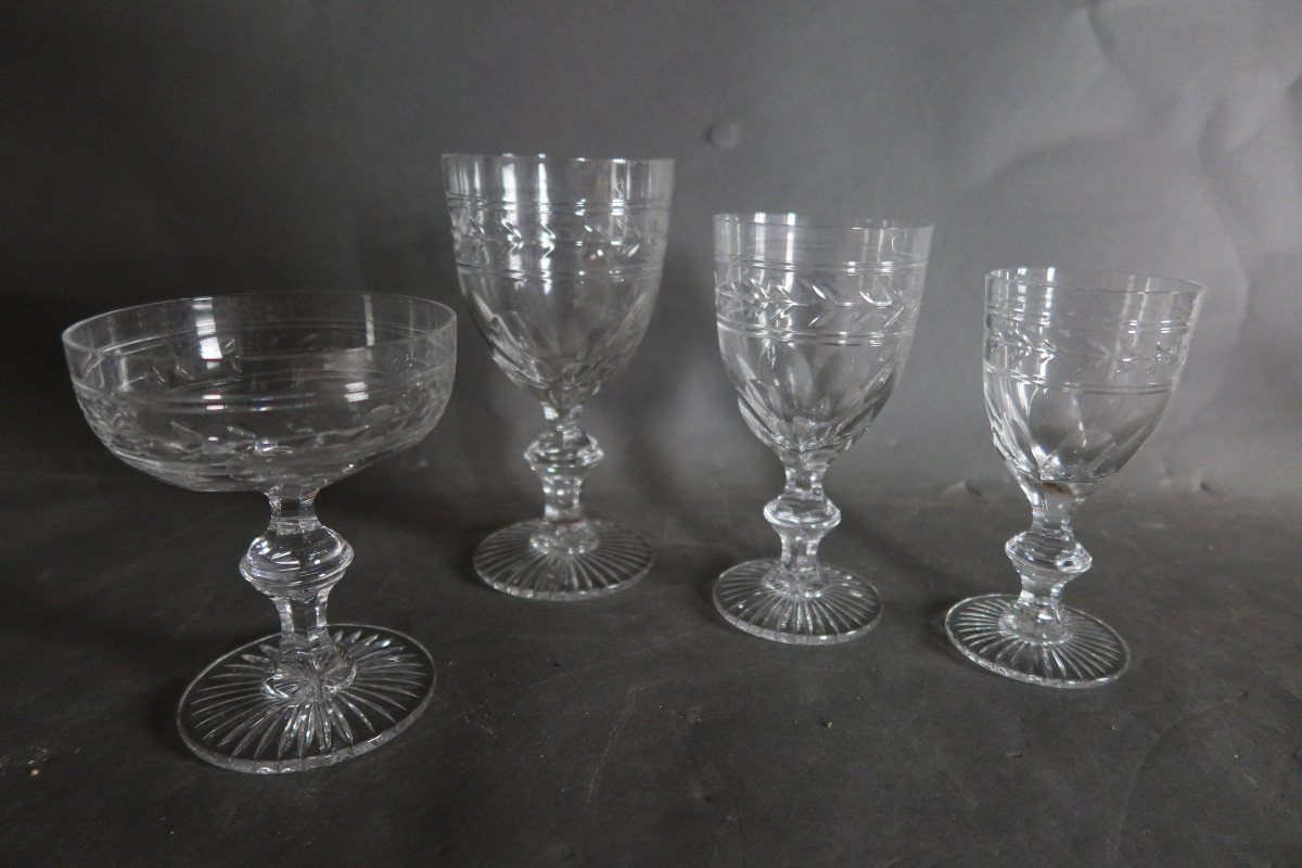 Service De Verres Baccarat Modèle Jonzac 48 Pièces-photo-2