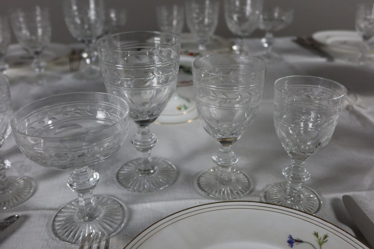 Service De Verres Baccarat Modèle Jonzac 48 Pièces-photo-2