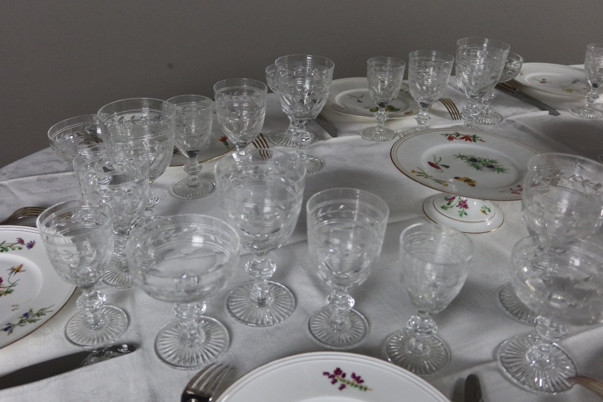 Service De Verres Baccarat Modèle Jonzac 48 Pièces-photo-4