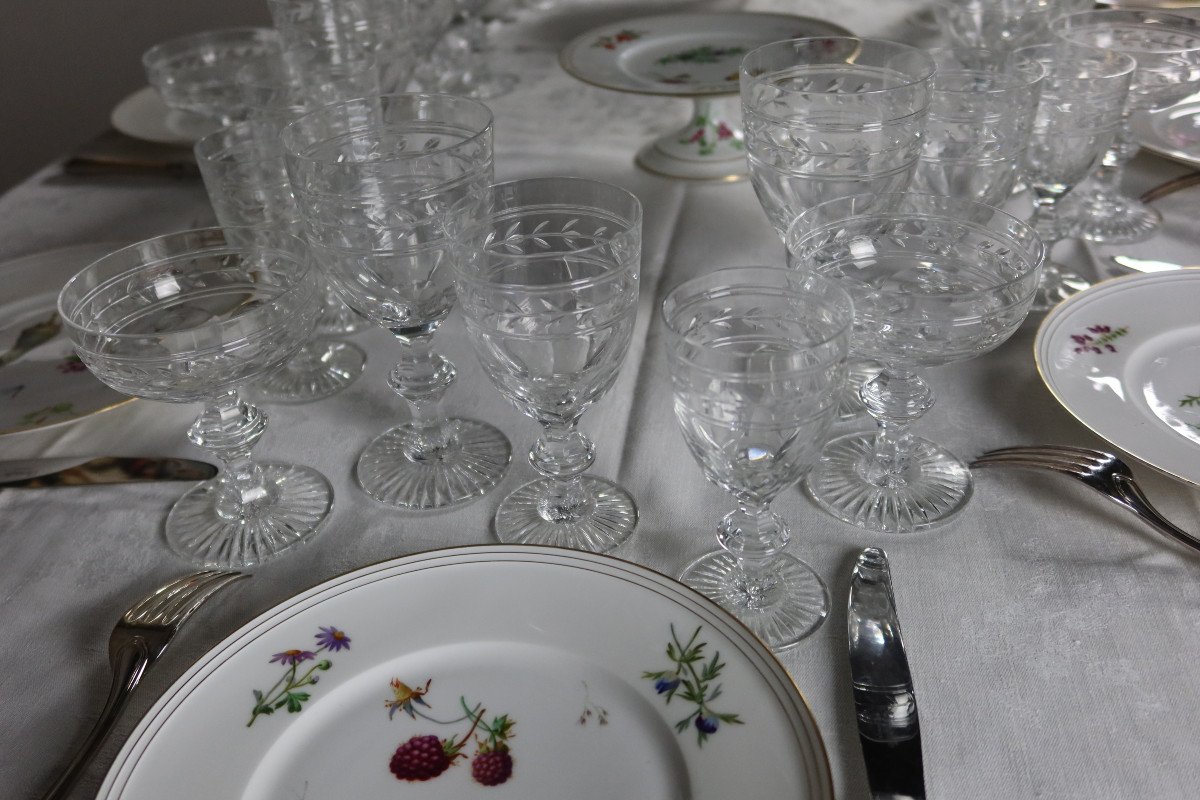 Service De Verres Baccarat Modèle Jonzac 48 Pièces-photo-5