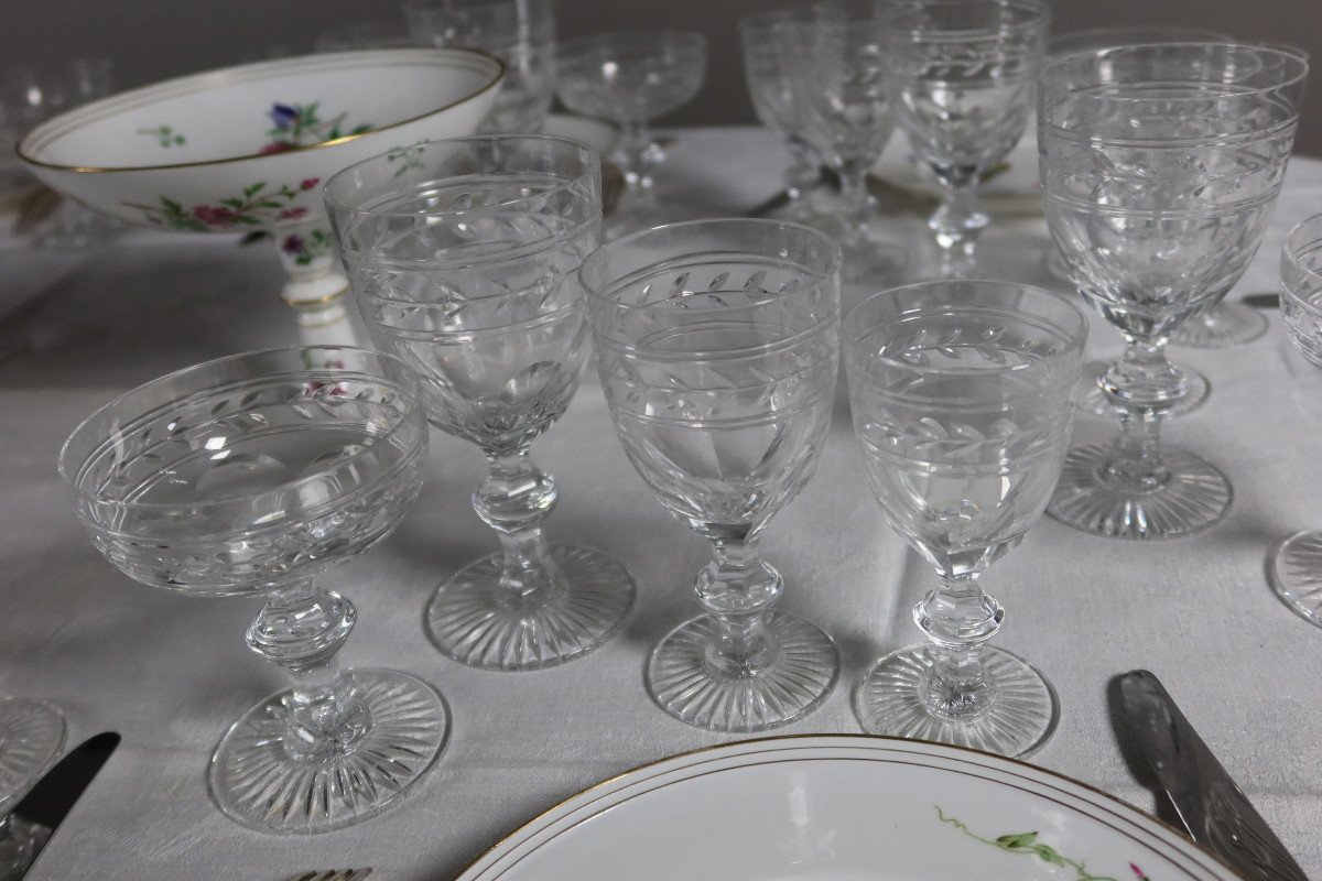 Service De Verres Baccarat Modèle Jonzac 48 Pièces-photo-6