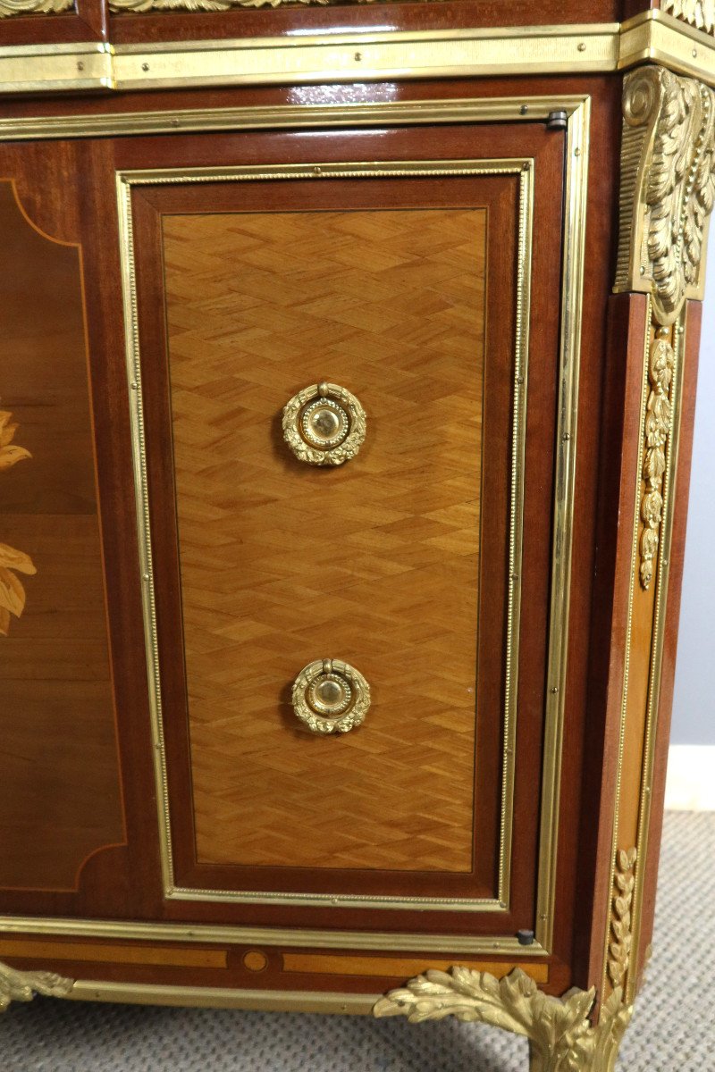 Louis XV-louis XVI Transition Style Marquetry Buffet-photo-6