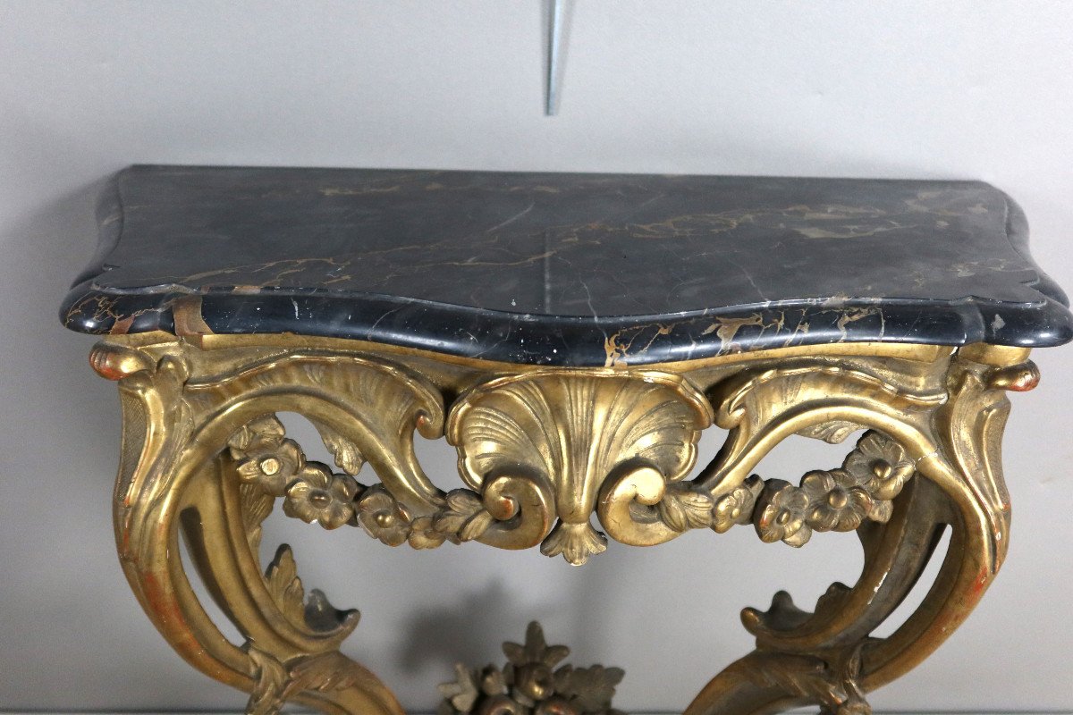 Louis XV Gilded Wood Console-photo-2