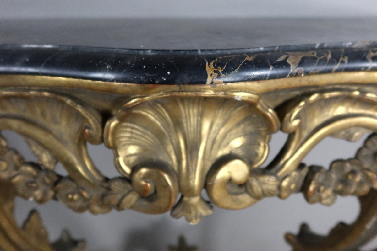 Louis XV Gilded Wood Console-photo-3