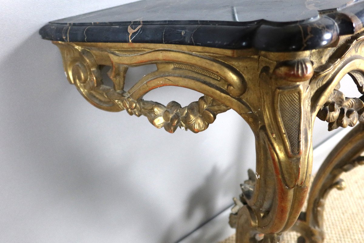 Louis XV Gilded Wood Console-photo-6