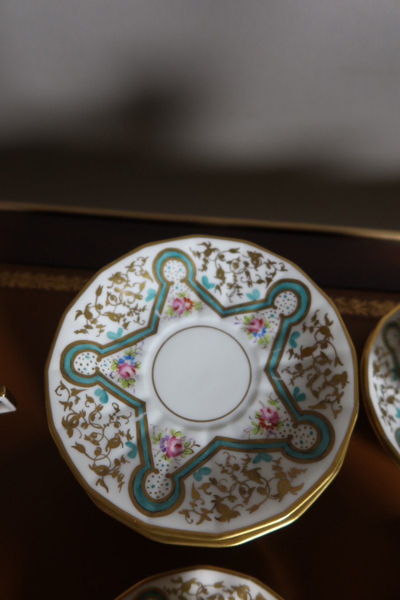 Porcelain Tea, Coffee And Cake Service From Lauret In Paris-photo-4