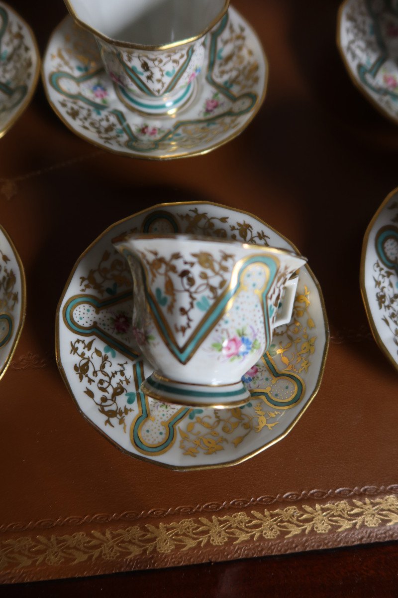 Porcelain Tea, Coffee And Cake Service From Lauret In Paris-photo-1