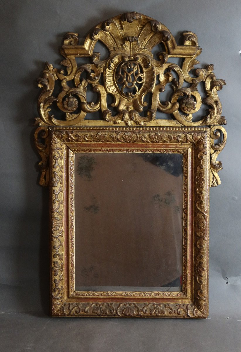 Miroir XVIII Bois Doré