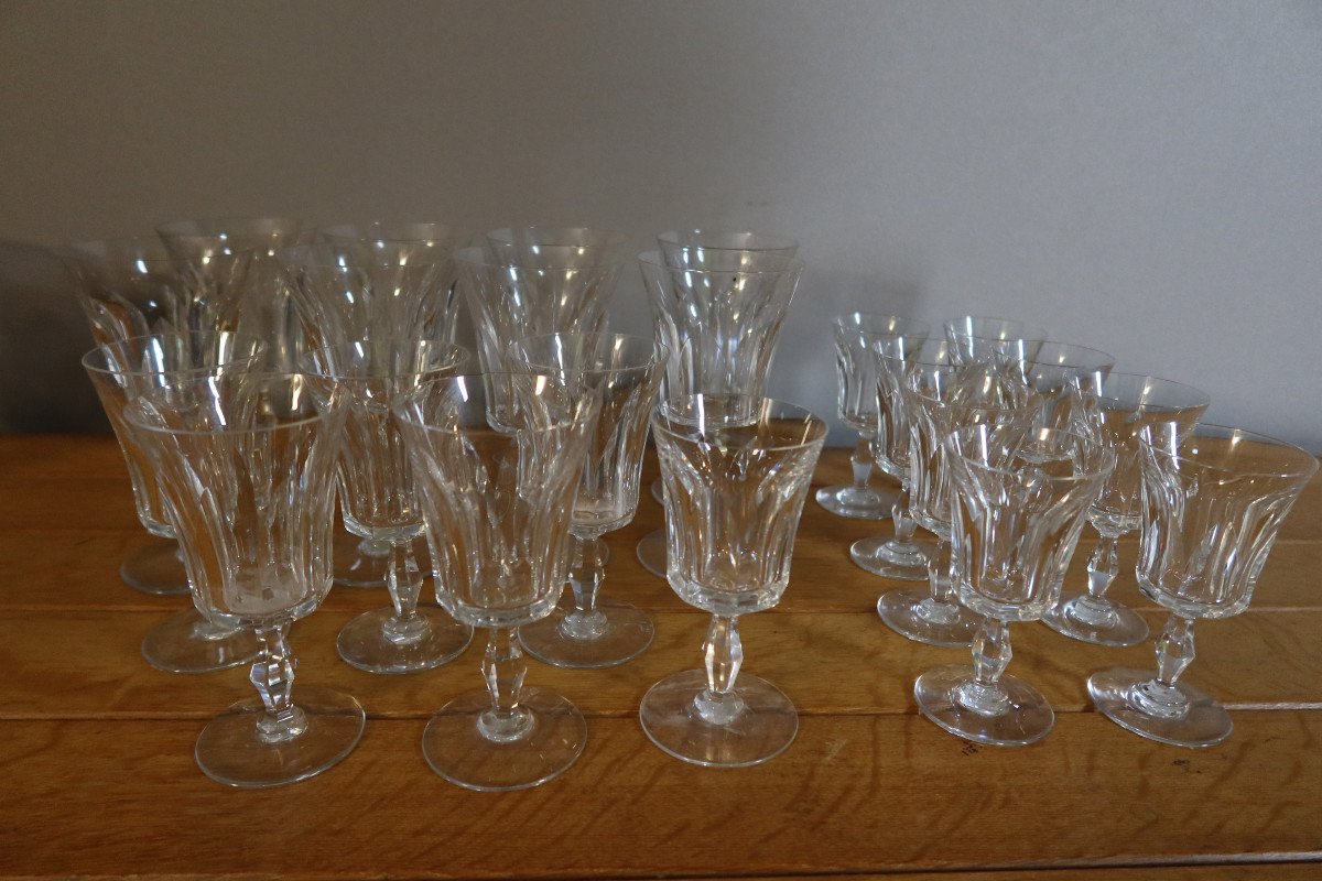 Verres En Cristal De Baccarat Modèle Polignac