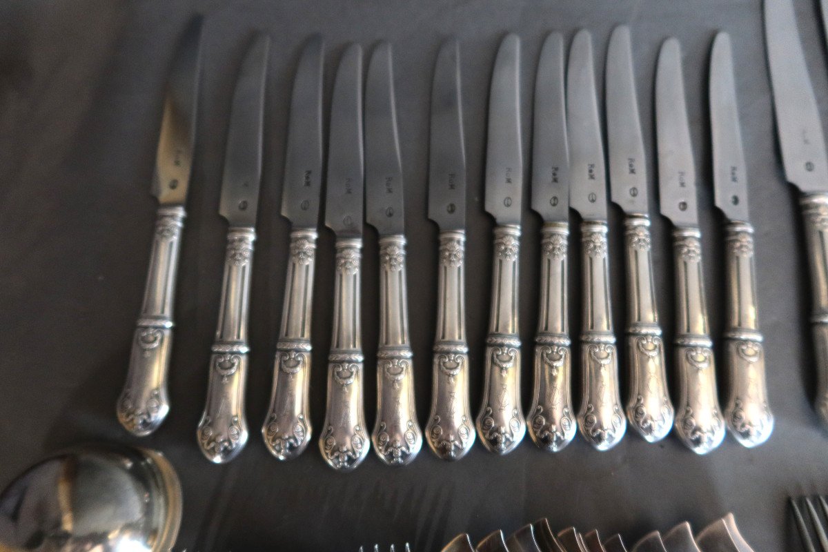 118 Piece Silver Metal Cutlery Set-photo-3