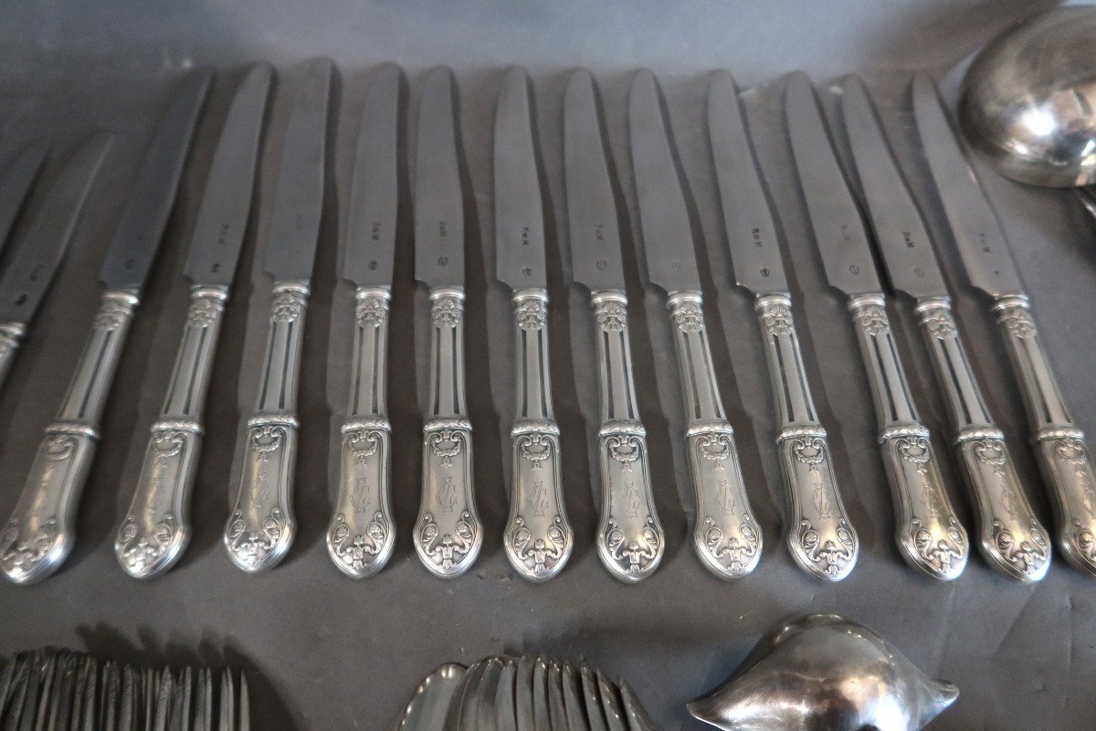 118 Piece Silver Metal Cutlery Set-photo-1